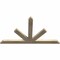 Ekena Millwork Saratoga Rough Sawn Timber Gable Bracket, Douglas Fir, 60"W x 35"H x 2"D x 4"F, 14/12 Pitch GBW060X35X0204SAR00RDF - alternate 3